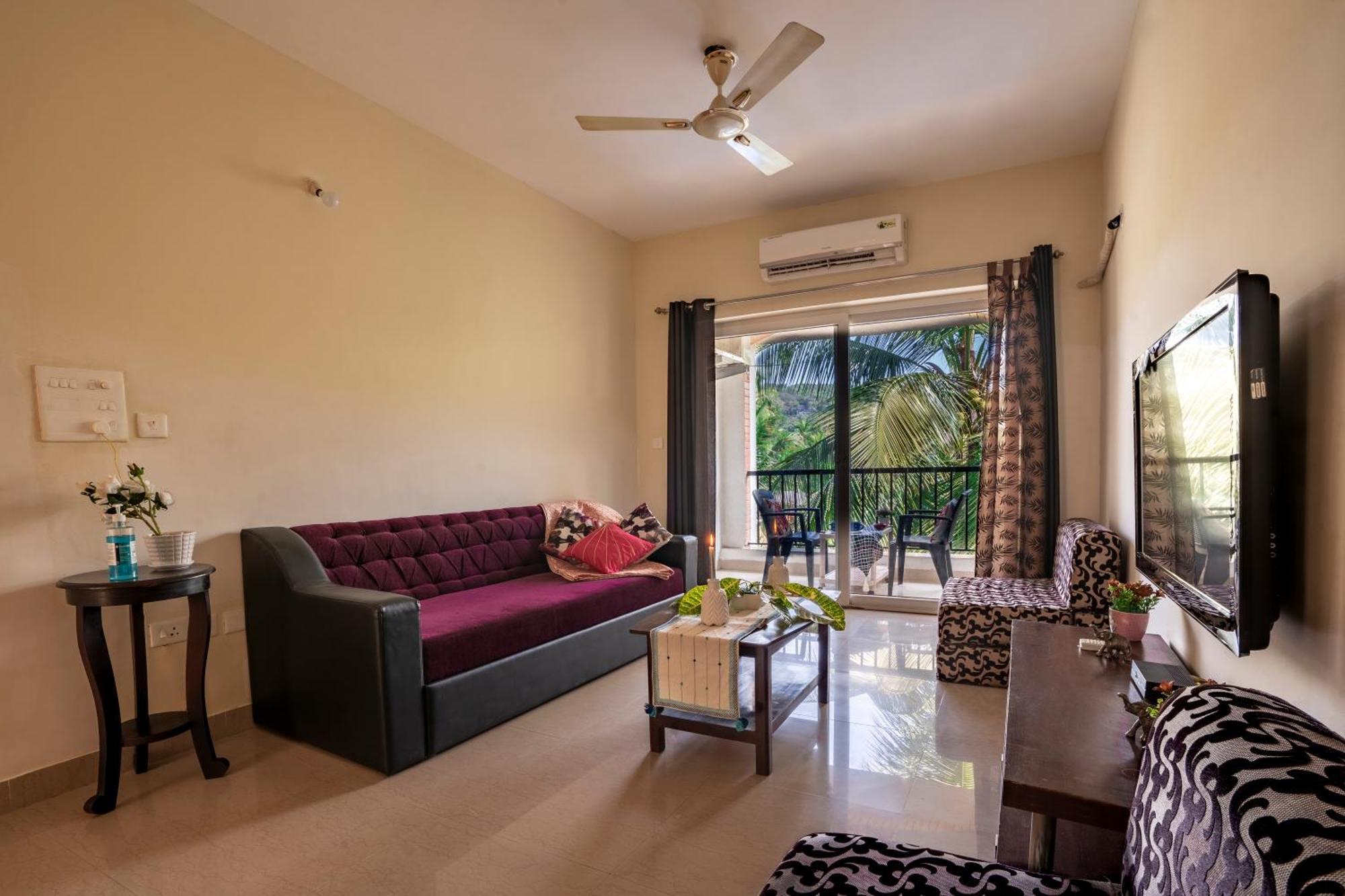 Goa Chillout Apartment - 1Bhk, Baga Kültér fotó