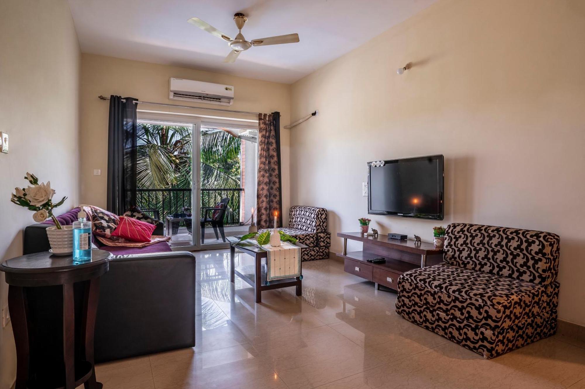 Goa Chillout Apartment - 1Bhk, Baga Kültér fotó